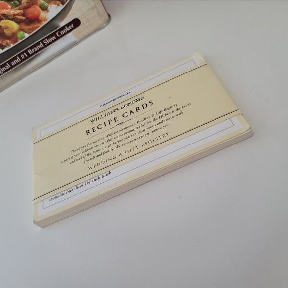 Recipe Set: Crock Pot Recipe Tin & Williams Sonoma Recipe Set #0307 - Picture 7 of 13